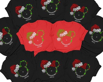 Custom Disney Christmas 2026 Shirt, Mickey Minnie Family Matching Christmas Shirts, Christmas Disney Trip Tees, Xmas Day Disneyland Vacation