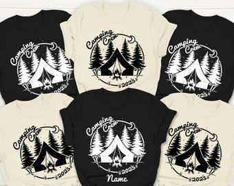 Chemise Camping Crew 2026, t-shirts familiaux assortis