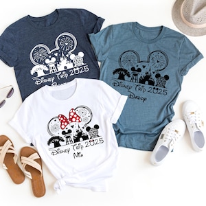 Aangepaste Disney familievakantie 2025 shirts, Disney Epcot shirt, Disney familie bijpassende shirt, Disneyland 2025 Tees, Disney kasteel 2025 shirts