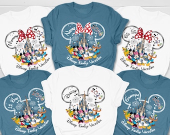 Custom Disney Family Vacation Shirts, Matching Disneyland Trip Tees