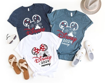 Aangepaste Disney Family Vacation-shirts, bijpassende Disneyland-T-shirts 2026