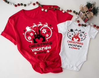 Disney Christmas Vacation Shirt, Custom Family Trip Tees