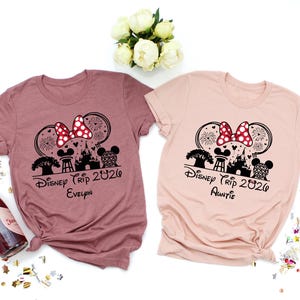 Custom Disney Family Vacation Shirt, Matching Disneyland Trip Tees image 6