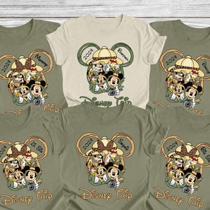 Benutzerdefinierte Animal Kingdom Familie Passende 2025 Shirts, Disney Animal Kingdom Shirt, Disney Safari Shirt, Kilimanjaro Safaris, Disneyland Safari