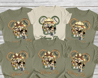 Custom Animal Kingdom Family Matching 2024 Shirts, Disney Animal Kingdom Shirt, Disney Safari Shirt,  Kilimanjaro Safaris, Disneyland Safari