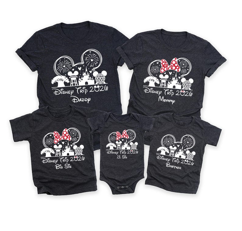 Custom Disney Family Vacation Shirt, Matching Disneyland Trip Tees image 3