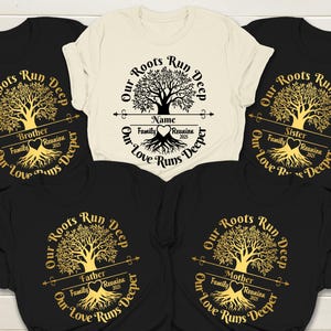 Custom Family Reunion 2025 Shirts, Our Roots Run Deep Shirts, Our Love Runs Deeper Shirts, Family Reunion Shirts, Personalized Family Shirts