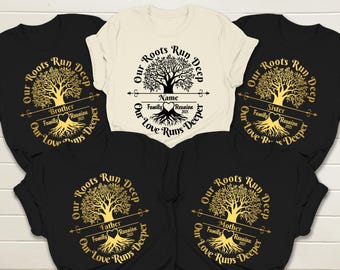 Custom Family Reunion 2026 T-Shirts, Deep Roots Design