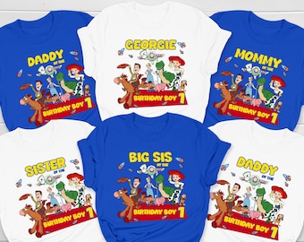 Aangepast Toy Story-verjaardagsshirt, bijpassend familieshirt