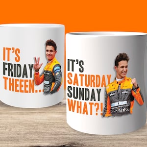 Lando Norris It&#39;s Friday Then McLaren Mug