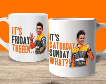 Lando Norris It&#39;s Friday Then McLaren Mug