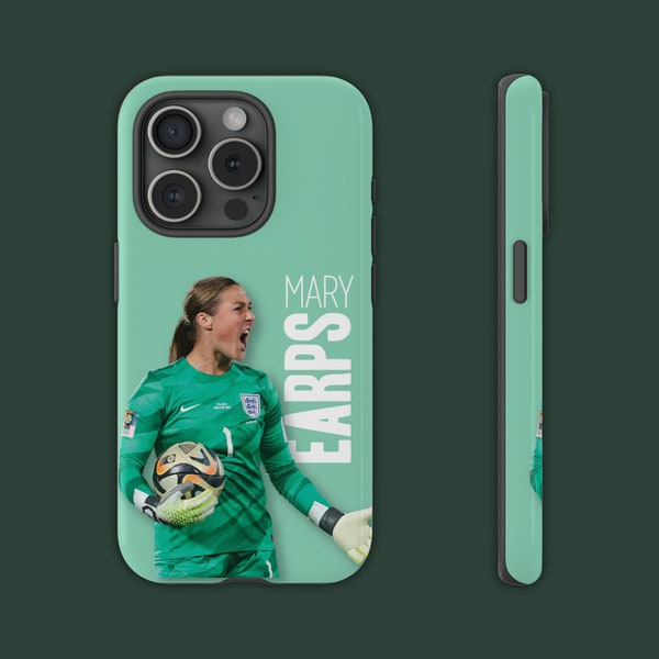 Mary Earps Premium Tough Case iPhone 15 Pro Samsung Galaxy Google Pixel Regalo del Manchester United