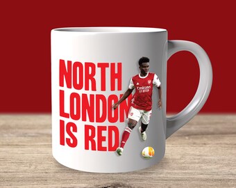 North London is Red Saka Arsenal Mug