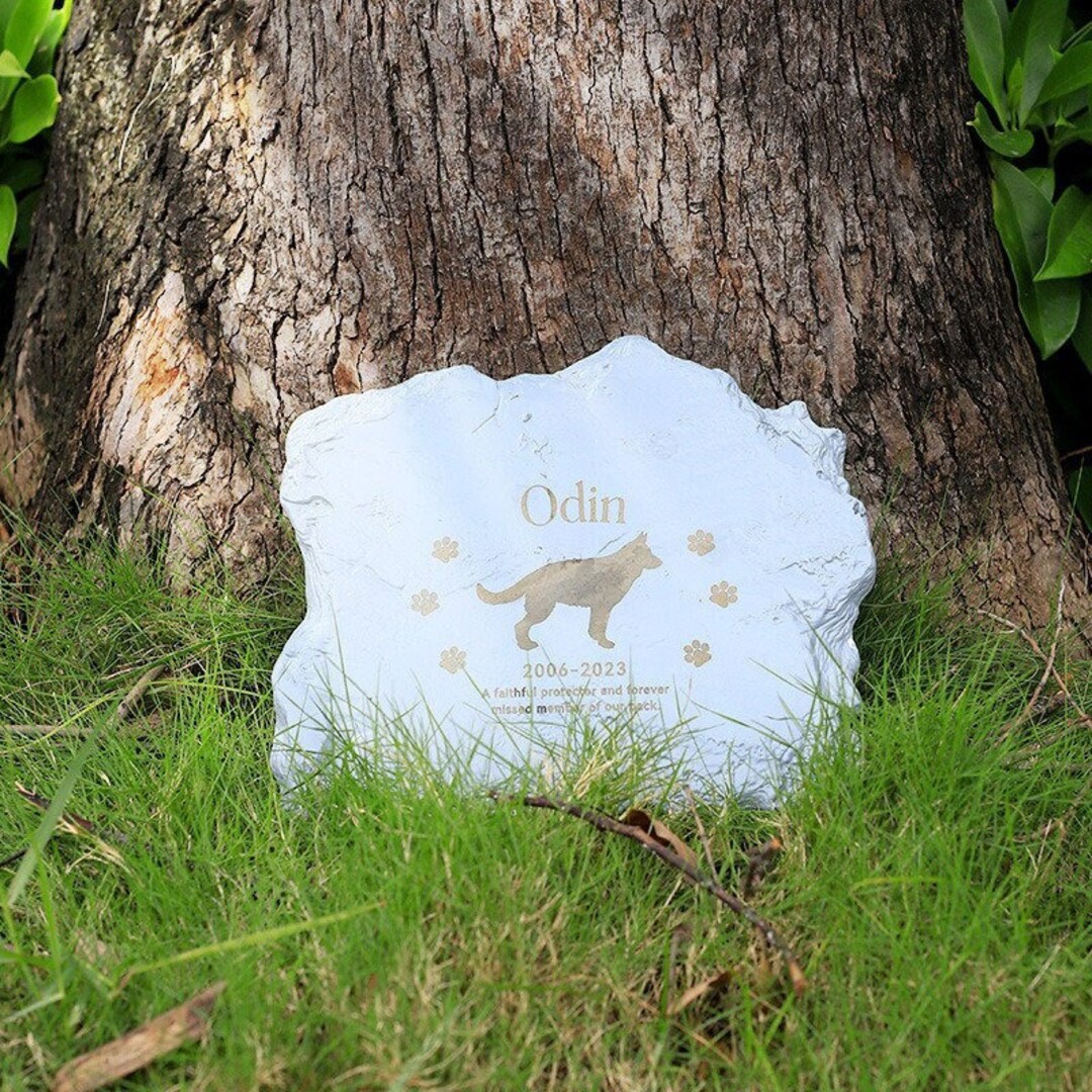 Custom Pet Memorial Stone Dog Headstone Dog Tombstone Pet Etsy