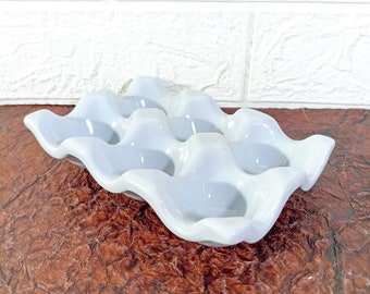 Ceramic Egg Crate - Egg Holder- Handmade Stoneware Tray- Street Ceramics - Egg Carton - Farmhouse