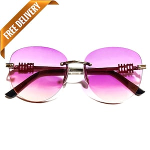 1970s Disco style Oversised Vintage Round Sunglasses