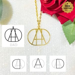 Name Logo Necklace -Gold Necklace - Personalized Silver Necklace - Hand-Drawn Unique Design - Perfect Gift for Any Occasion- Christmas gifts
