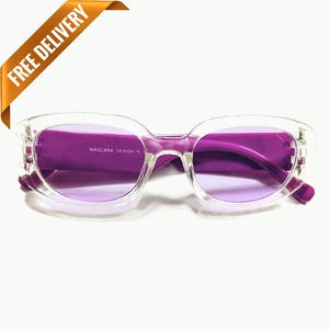 1960s Vintage Style Mod Beatnik SYD Square Lens Sunglasses