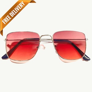 1970s Disco style Oversised Vintage Squared Sunglasses