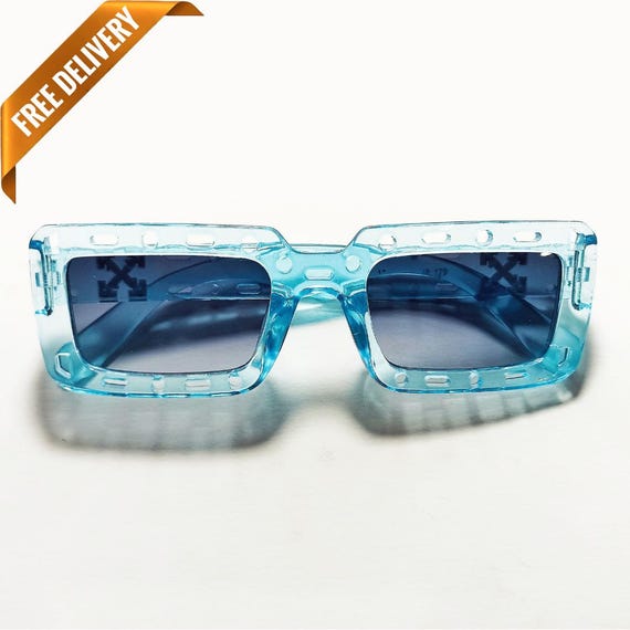 High Quality Oversized Chunky Retro Candy Blue Sunglasses Amazon.com: Pibupibu 12 Pack Blue Sunglasses for Women Party  main image 3