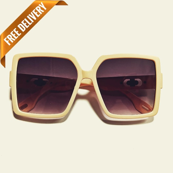 70s LOLA Vintage Style Oversized Squared Womens Sunglasses  display picture 3