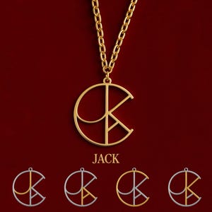 Personalized Monogram Pendant - Custom Name Necklace - Initial Jewelry - Gift for Her - Layering Necklace - Birthday, Anniversary Gift