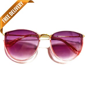 1970s Disco style Oversised Handmade Vintage Squared Sunglasses