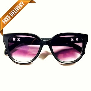 1960s Retro Vintage Style Mod Oversized Polarized Acetate Sunglasses