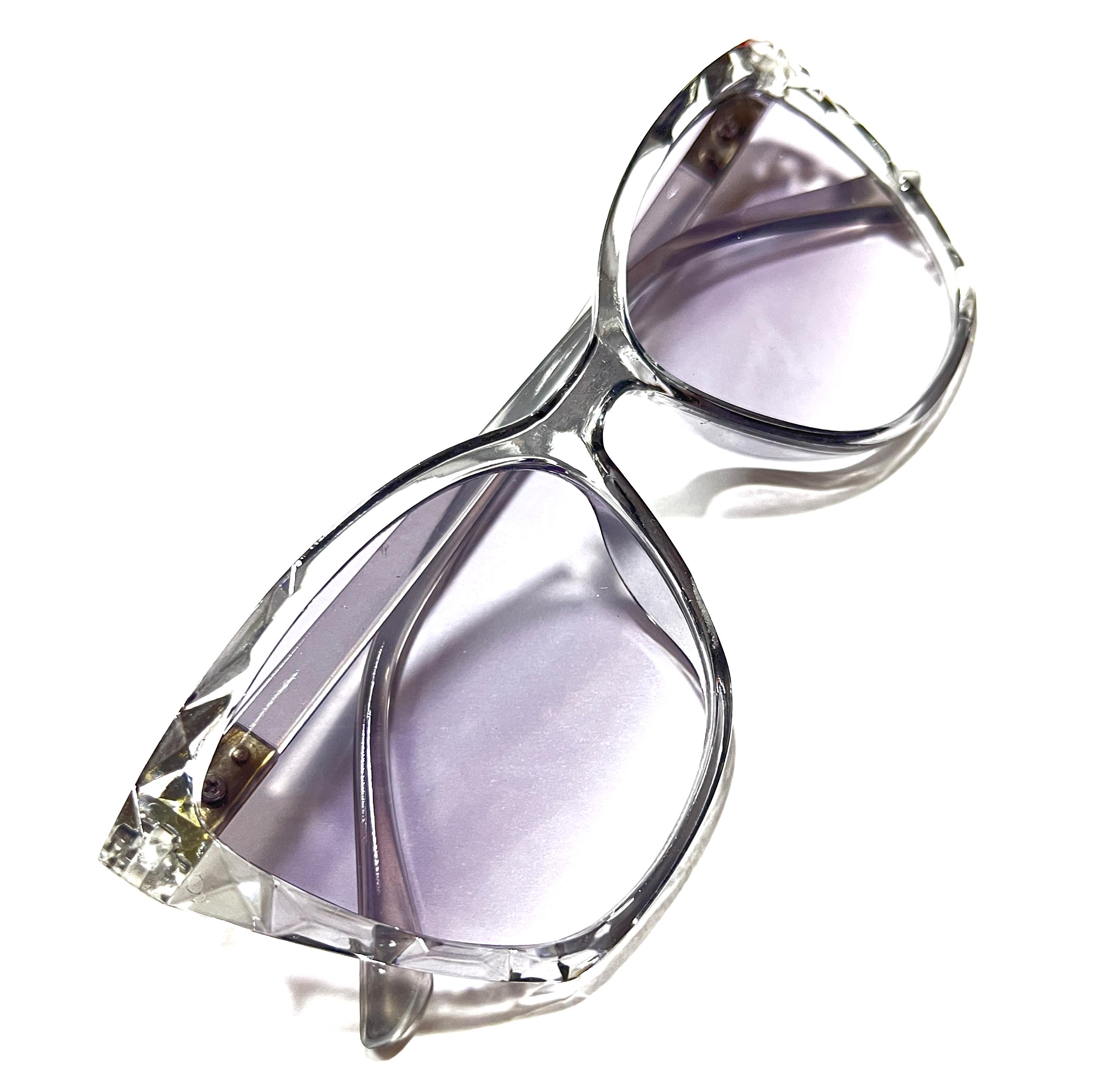 Texture Sunlass Retro 1970s Vintage Style FOXY Texture Detail Oversized Cateye Sunglass ...