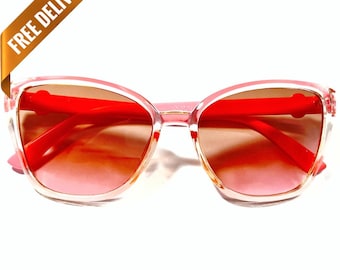 Okulary przeciwsłoneczne LAYLA w stylu retro z lat 70. XX wieku, duże