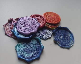 Random design wax seal stickers