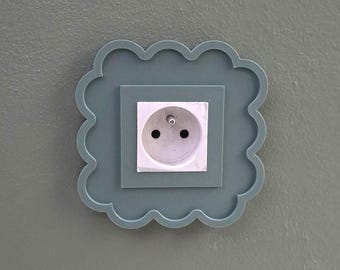 Couvercle décoratif pour prise ou interrupteur – cadre mural imprimé en 3D
