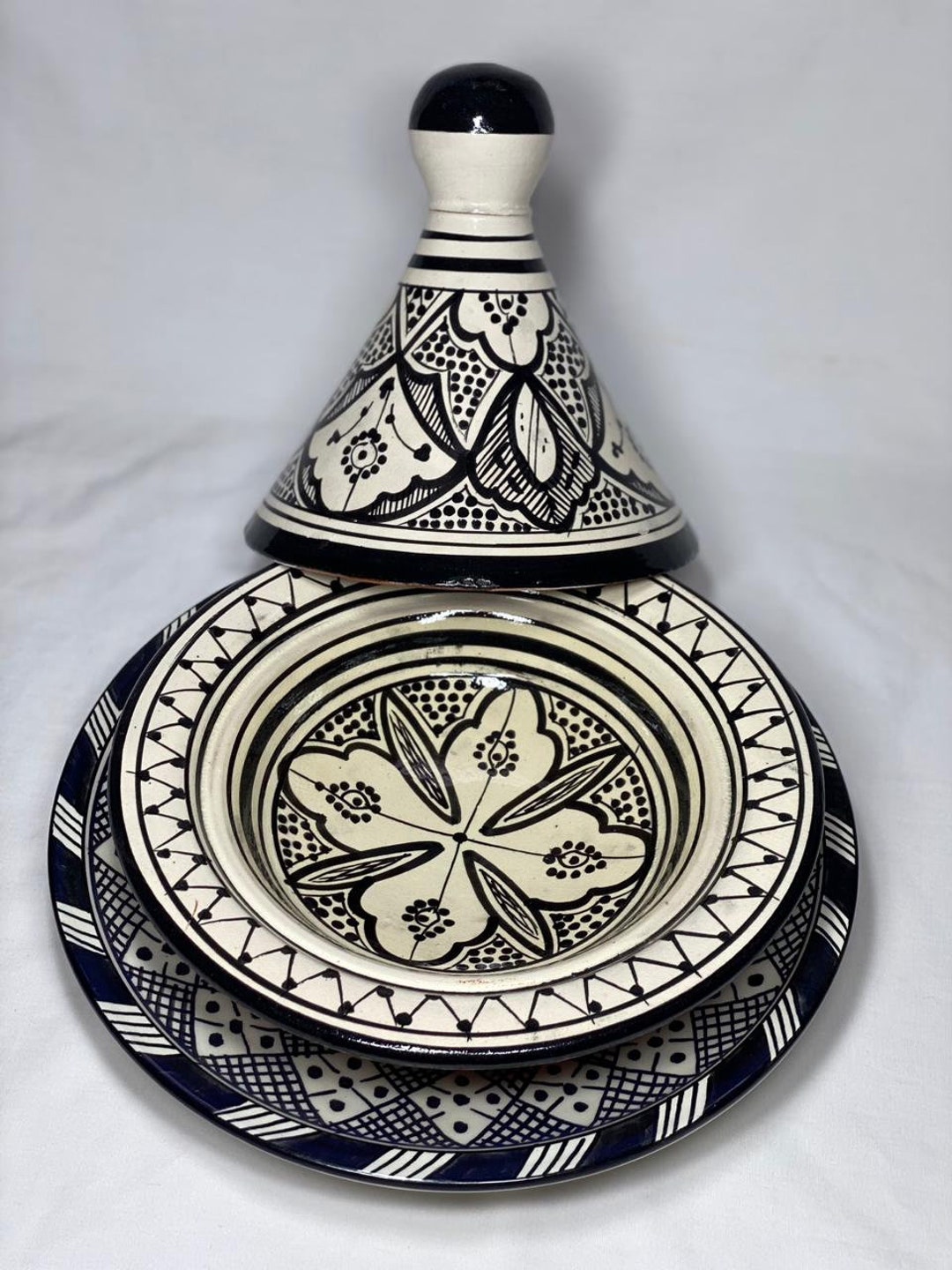 Ceramic Tagine Pot 8.27 Medium Size/handmade Tagine Etsy