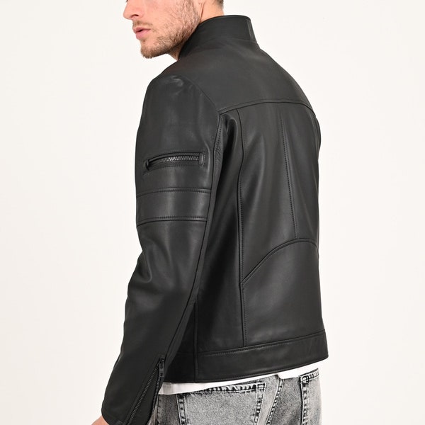 ALiN - Beckham Relax Fit Men's Leather jacket