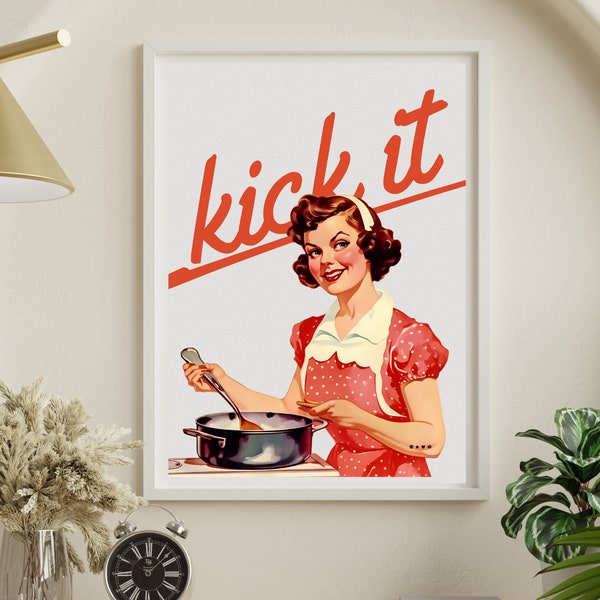 Digital Poster Print - Wall decor - Edgy - Kitchen - Gift idea - Printable Wall art
