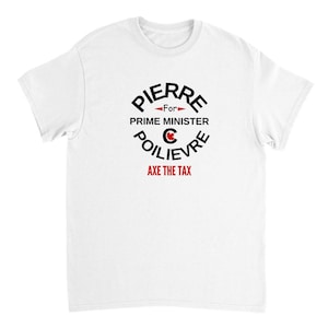Pierre Poilievre for Prime Minister Unisex Heavyweight cotton T-shirt