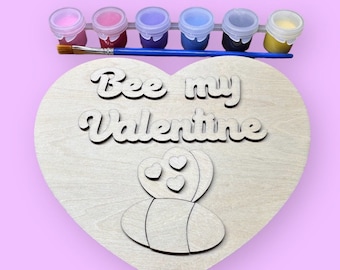 Bee My Valentine painting kit