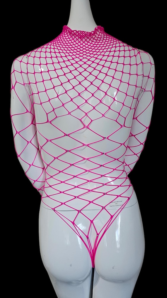 sexy pink fishnet bodysuit Sex Toys & Wellness