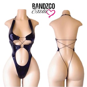 Sexy Black Monokini Thong