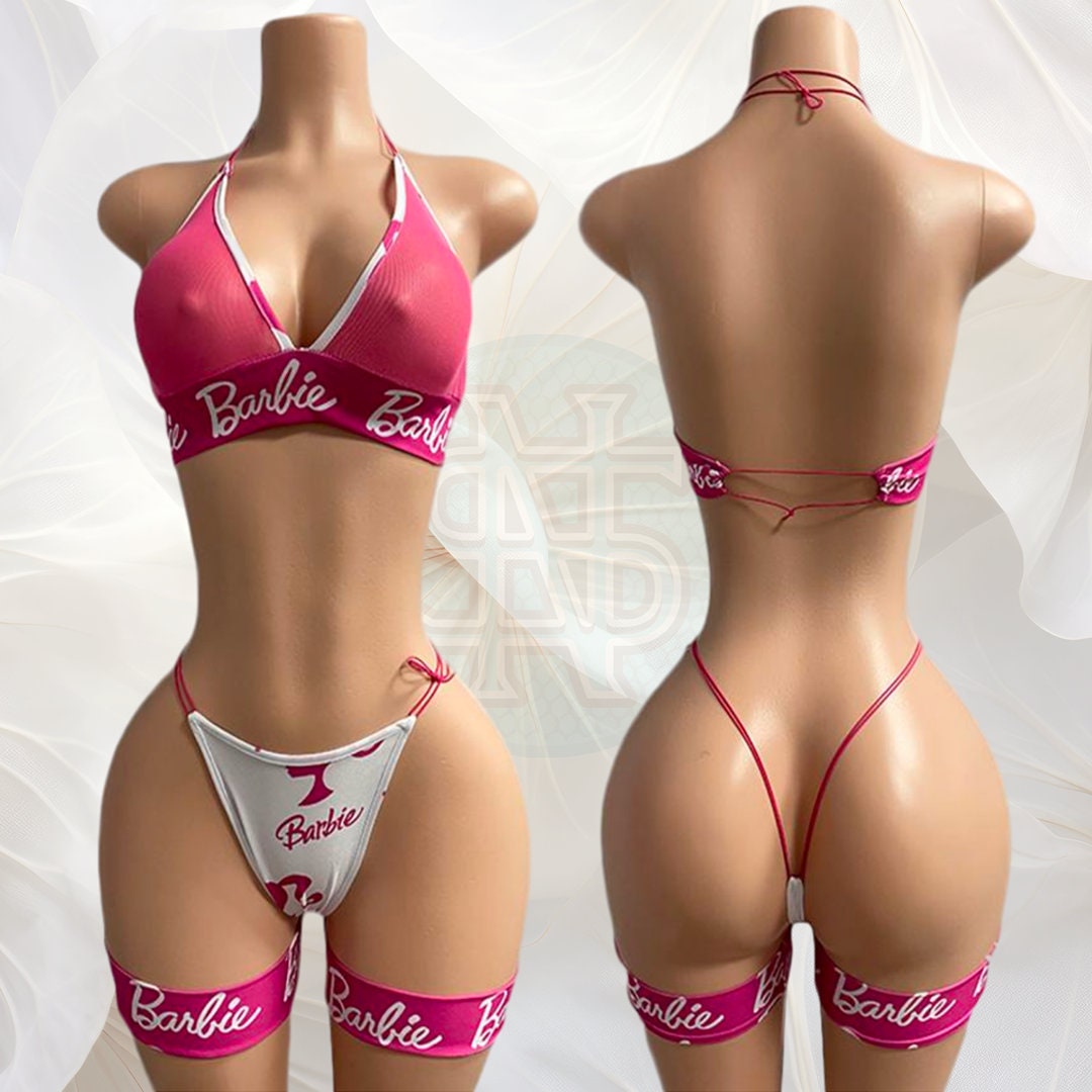Barbie Themed Sexy Halter Lingerie Set - One Size Fits All - Etsy