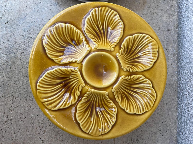 Proceram Scallop Oyster Plate - Thumbnail 2