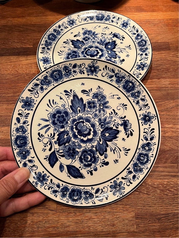 Royal Delfts Blauw Handwerk Wall Plates - Etsy