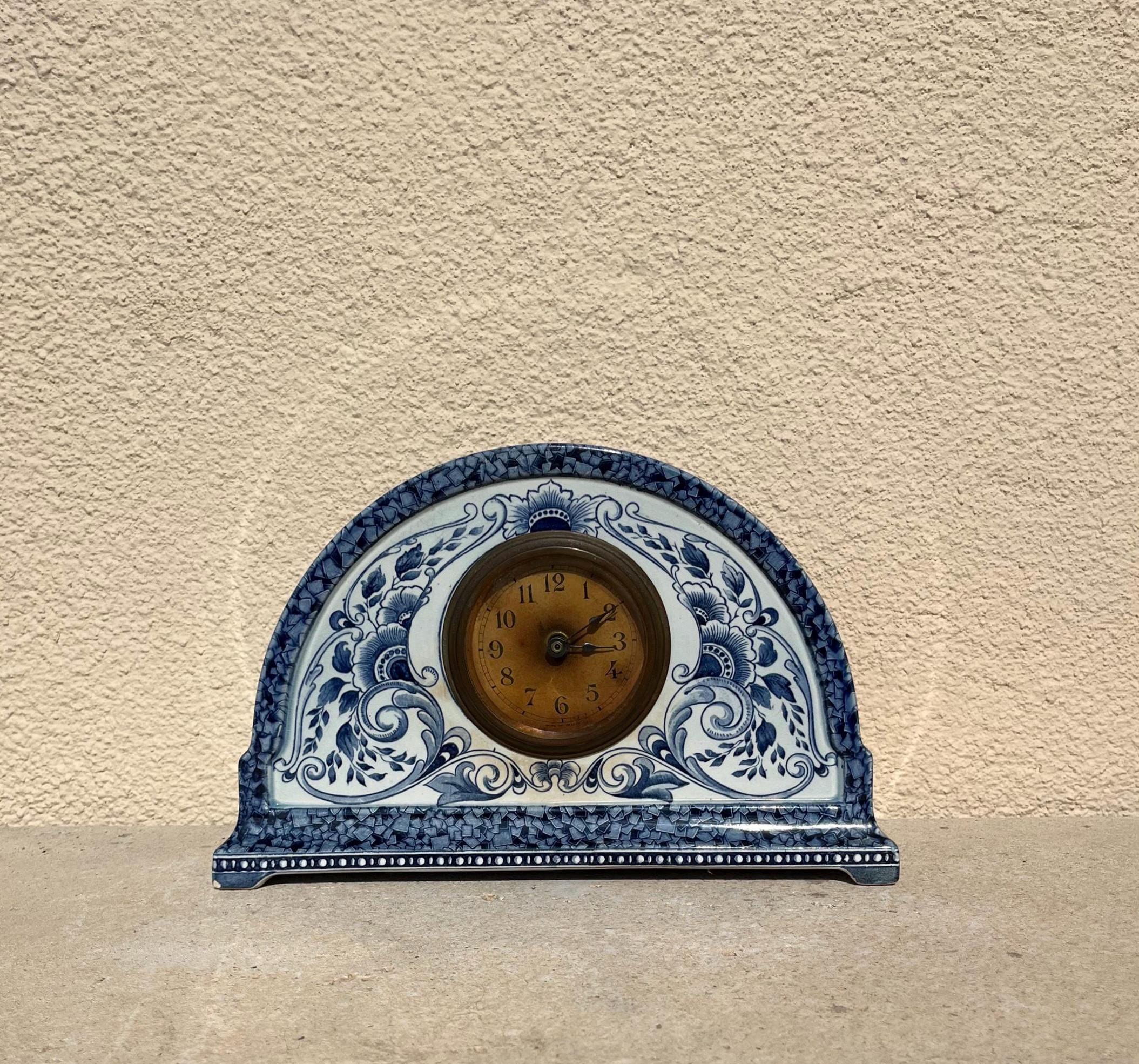 Antique Delft Clock - Etsy