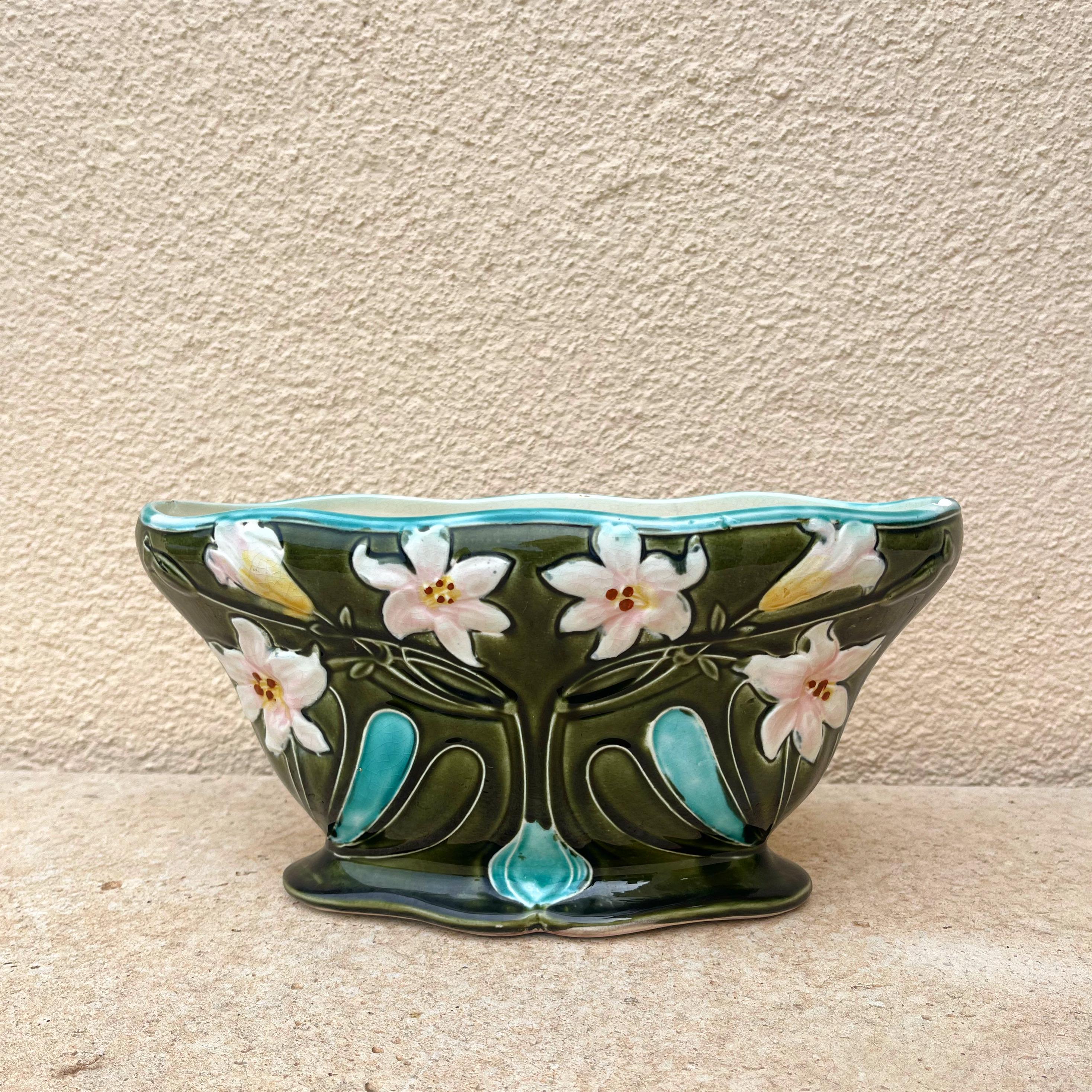 Gustave De Bruyn Fives Lille Vintage French Jardiniere Antique