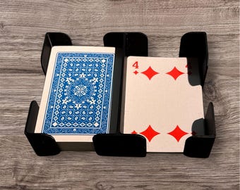 Sabot De Cartes 4/6 Jeux - Distributeur De Cartes Réutilisable En PP Pour Poker, Texas Hold'em Et Jeux De Société