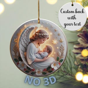 Custom Baby Memorial Angel Ornament, Heavenly Miscarriage for Infant Loss Charm, Stillborn Remembrance Keepsake,Comfort Grieving Parent Gift