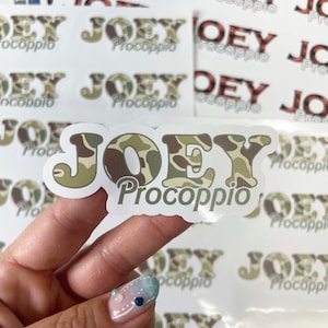 Camo Name Sticker, Custom Camo Decal, Boy Name Sticker, Waterproof Label, Custom Vinyl Name, School Supply Label, Name Sticker Set