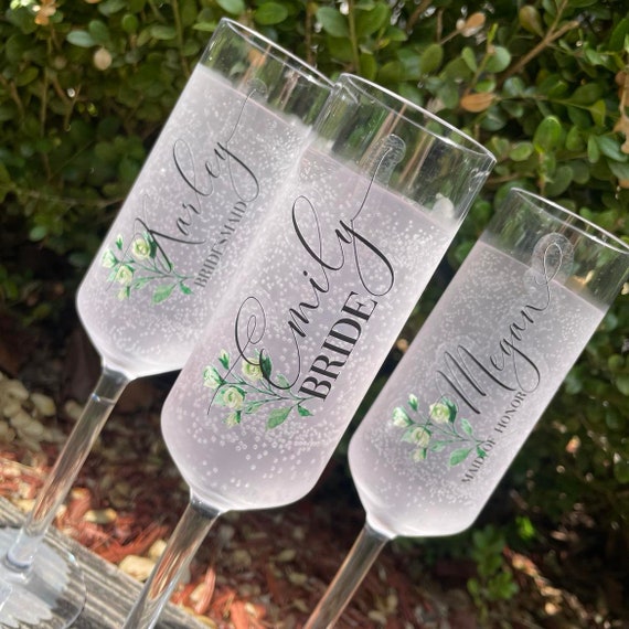 Custom plastic champagne flutes new arrivals