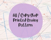 Sewing Pattern Printing, A0 / Print Shop Printing, Printed Sewing Pattern, A0 pattern printing, pattern printing, large format print,