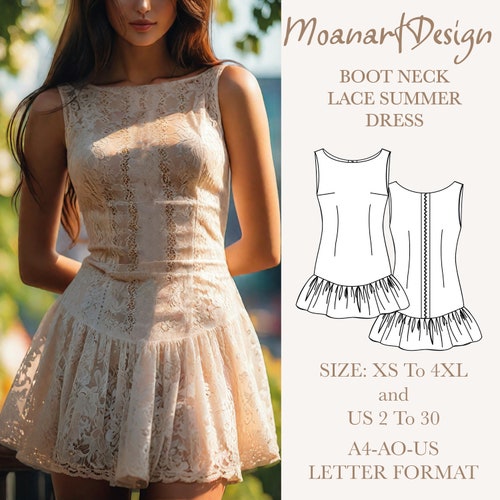 Drop Waist Dress Pattern, Boat Neck Mini Dress Pattern, Sleeveless Wedding  Guest Dress, Flapper Dress Sewing Pattern, Size:us 2 to 30 - Etsy